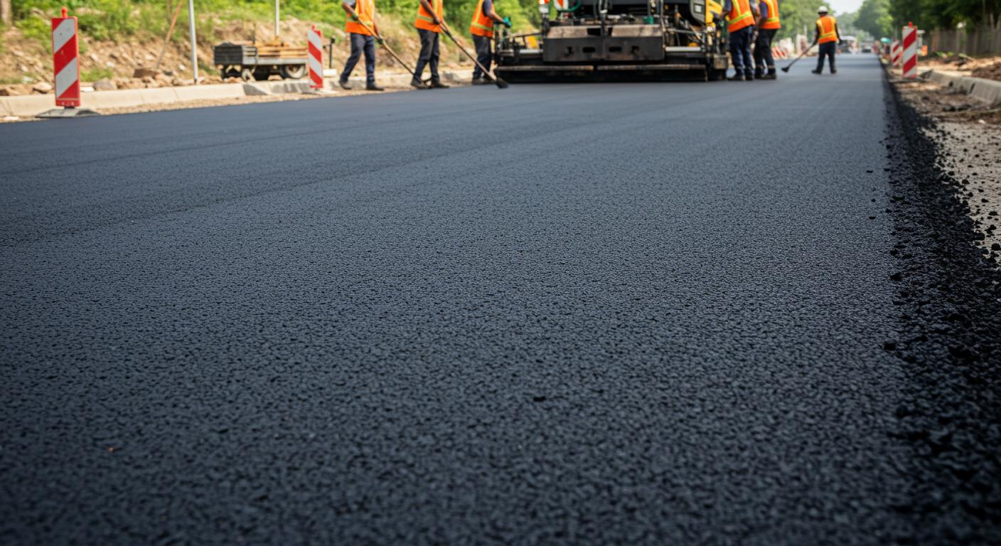 Асфальтирование придорожных территорий