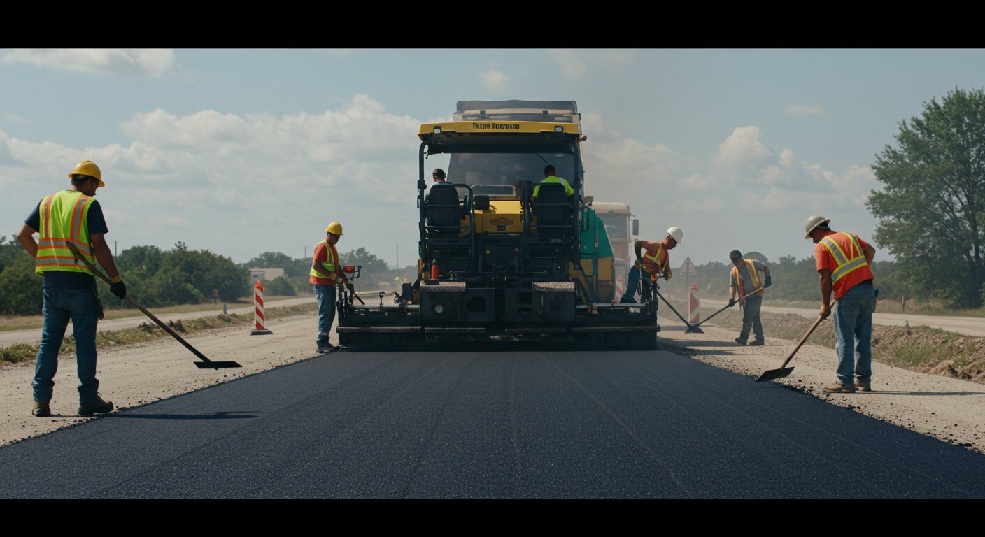 Асфальтирование придорожной территории Асфальтирование придорожной территории