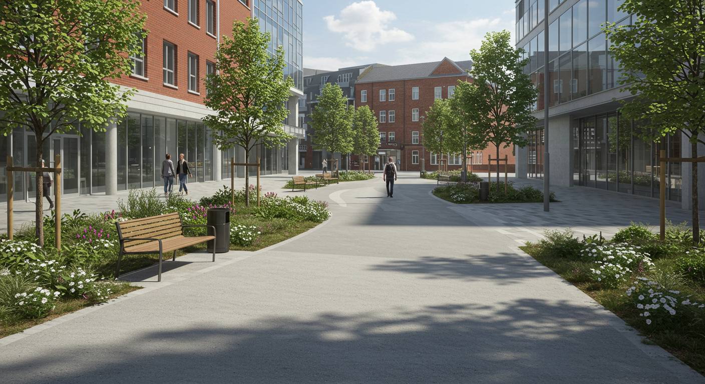 Асфальтирование пешеходных зон