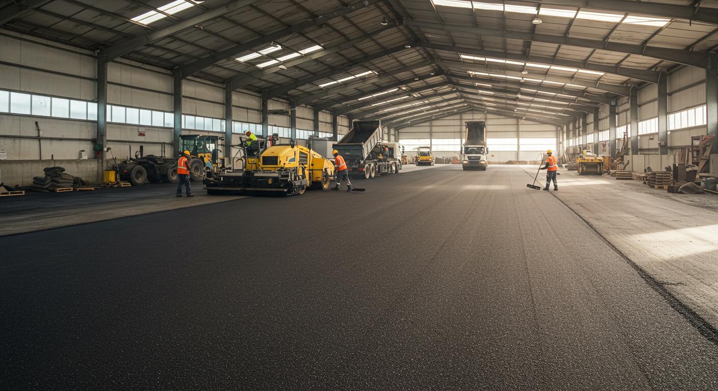 Асфальтирование складских территорий