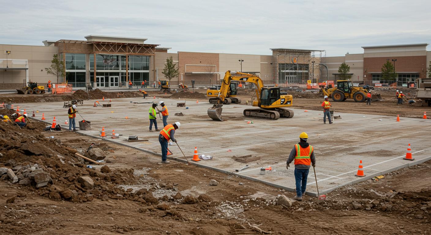 Строительство парковочных зон