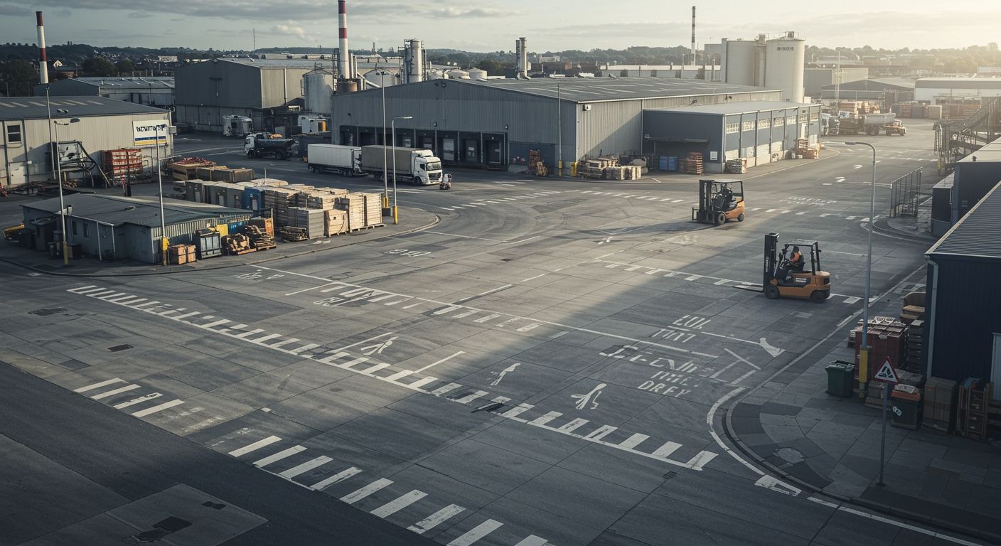Асфальтирование производственных зон Асфальтирование производственных зон