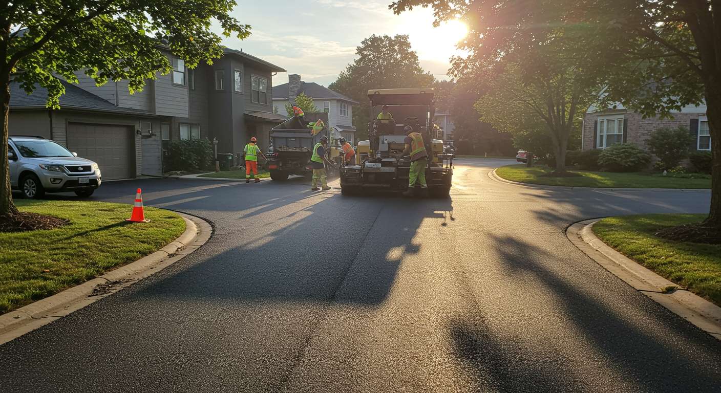 Асфальтирование проездов между домами