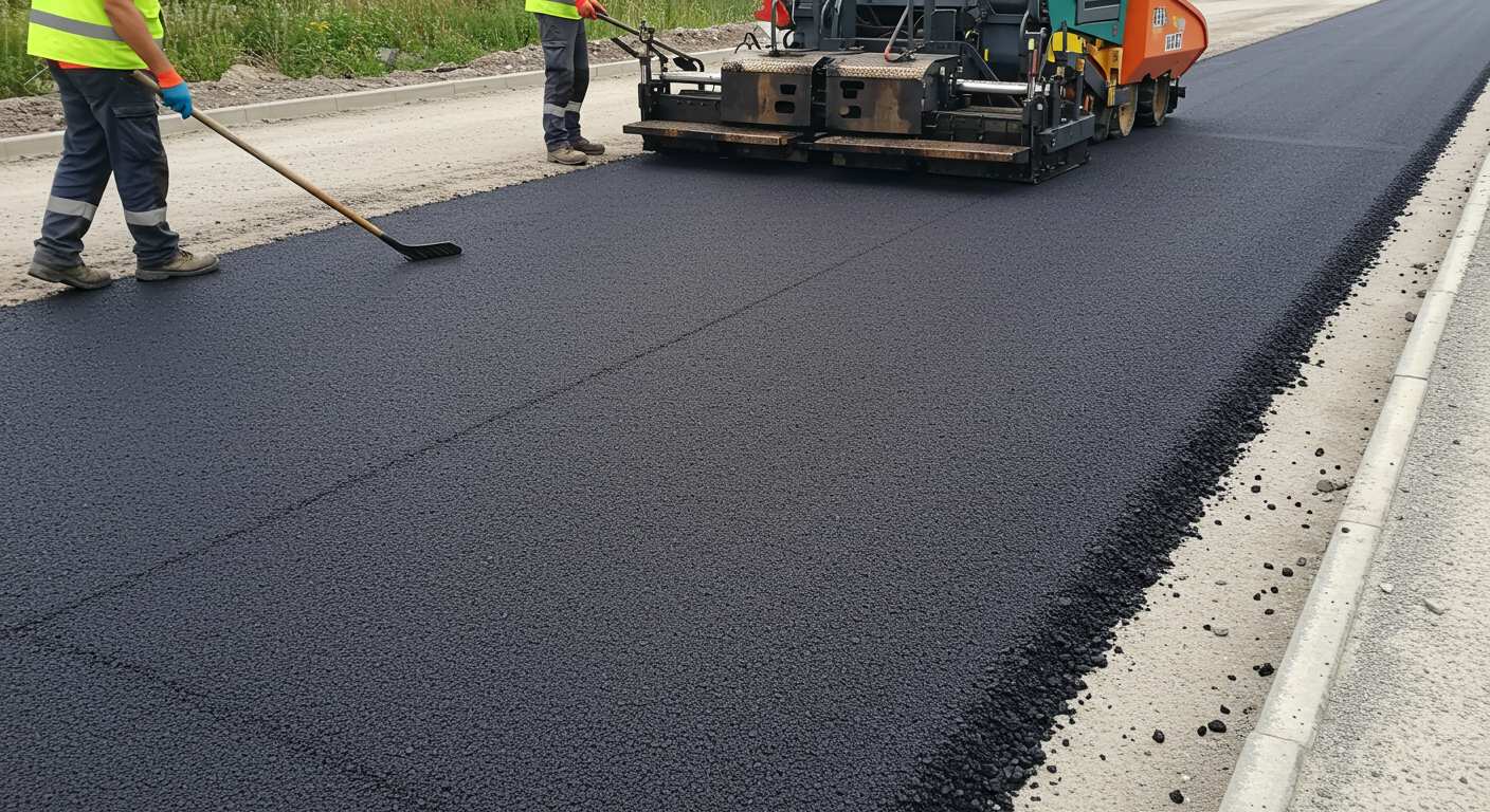 Щебеночно-мастичное покрытие на трассе высокой нагрузки