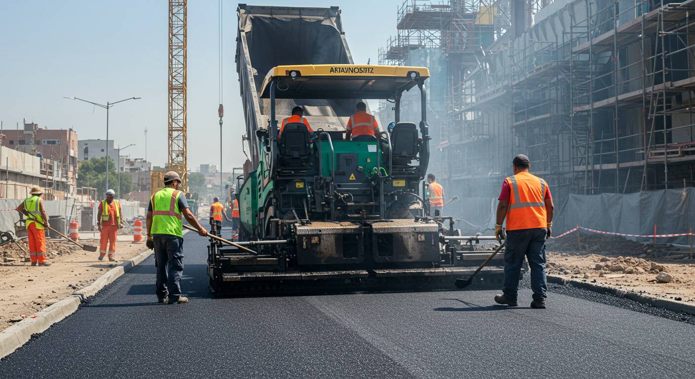 Асфальтирование строительной площадки