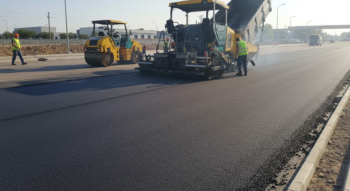 Асфальтирование транспортных площадок