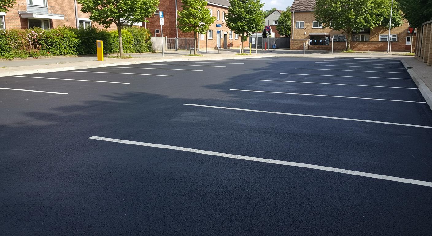 Асфальтирование уличной стоянки