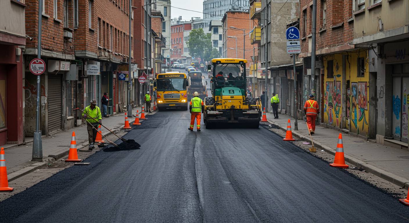 Асфальтирование внутриквартальных дорог