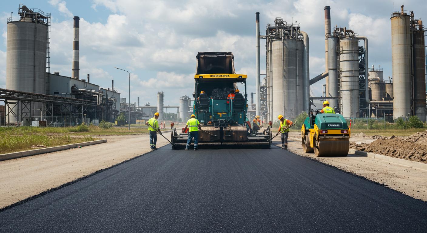 Асфальтирование заводских территорий