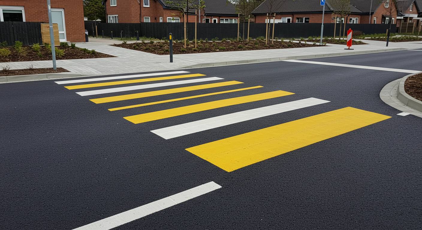 Асфальтирование пешеходного перехода