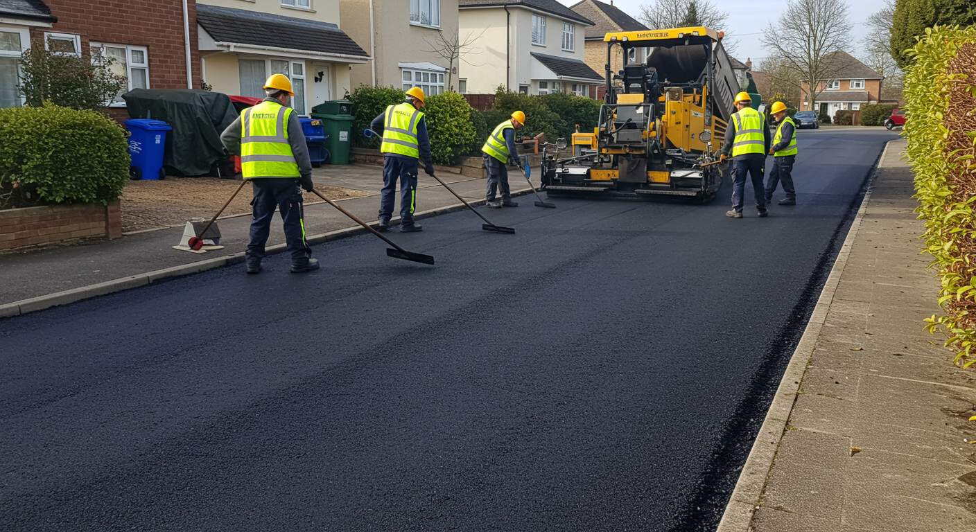 Асфальтирование проездов к жилым домам
