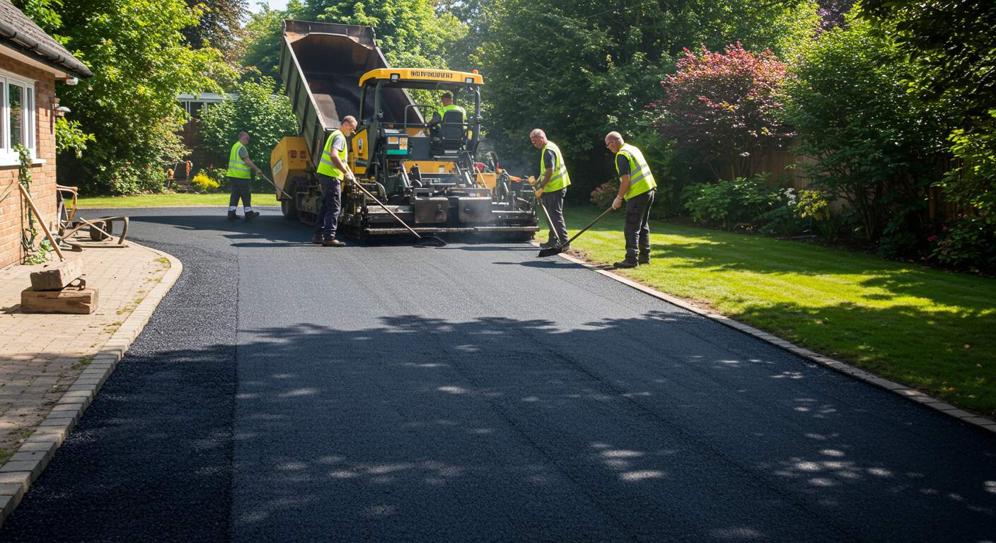 Асфальтирование частных подъездных дорог