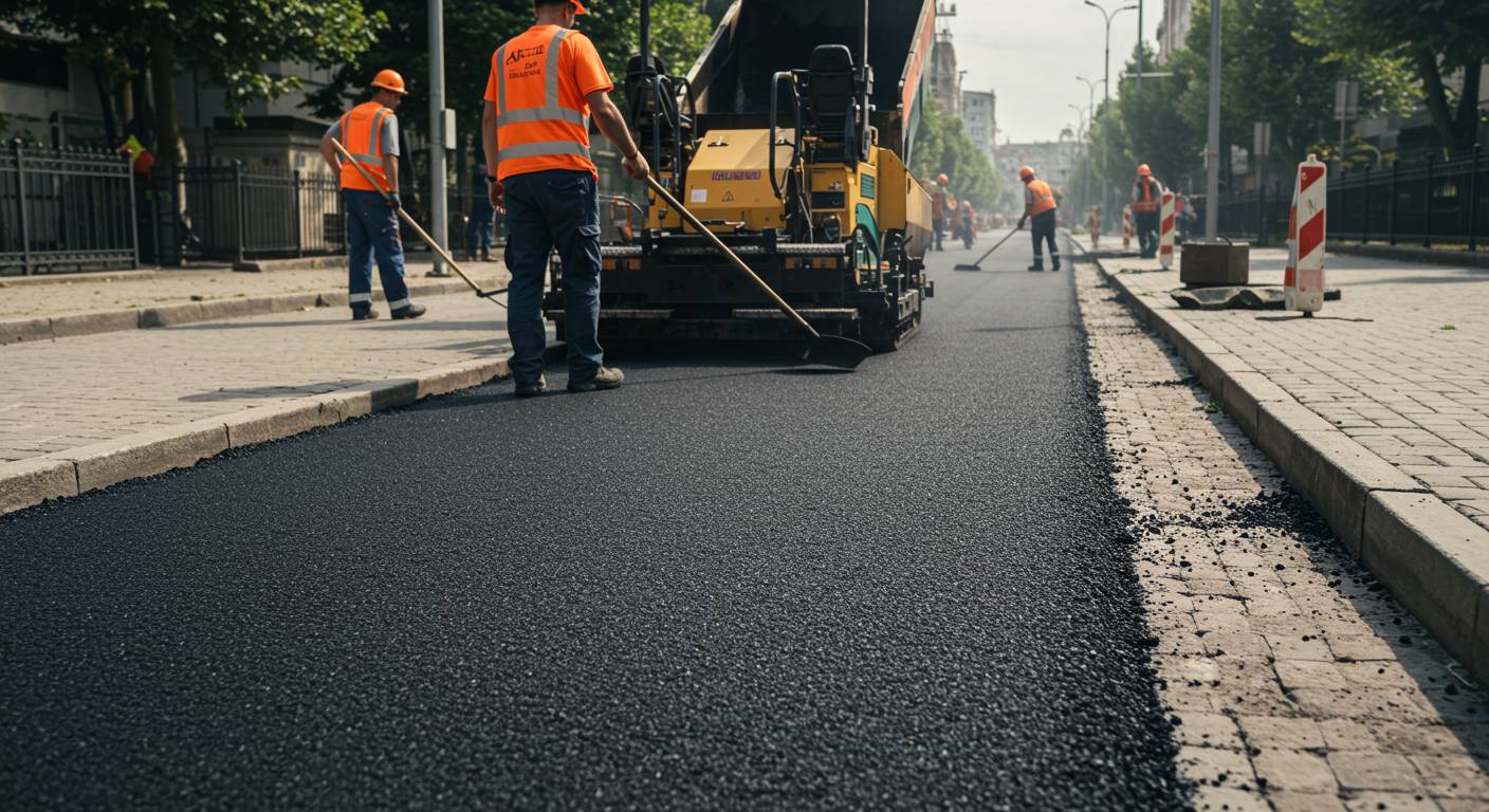 Асфальтирование придомового тротуара