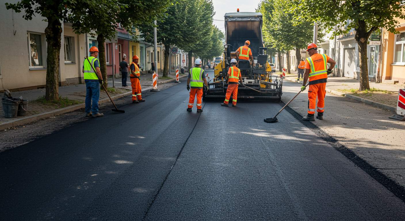 Асфальтирование уличных площадок