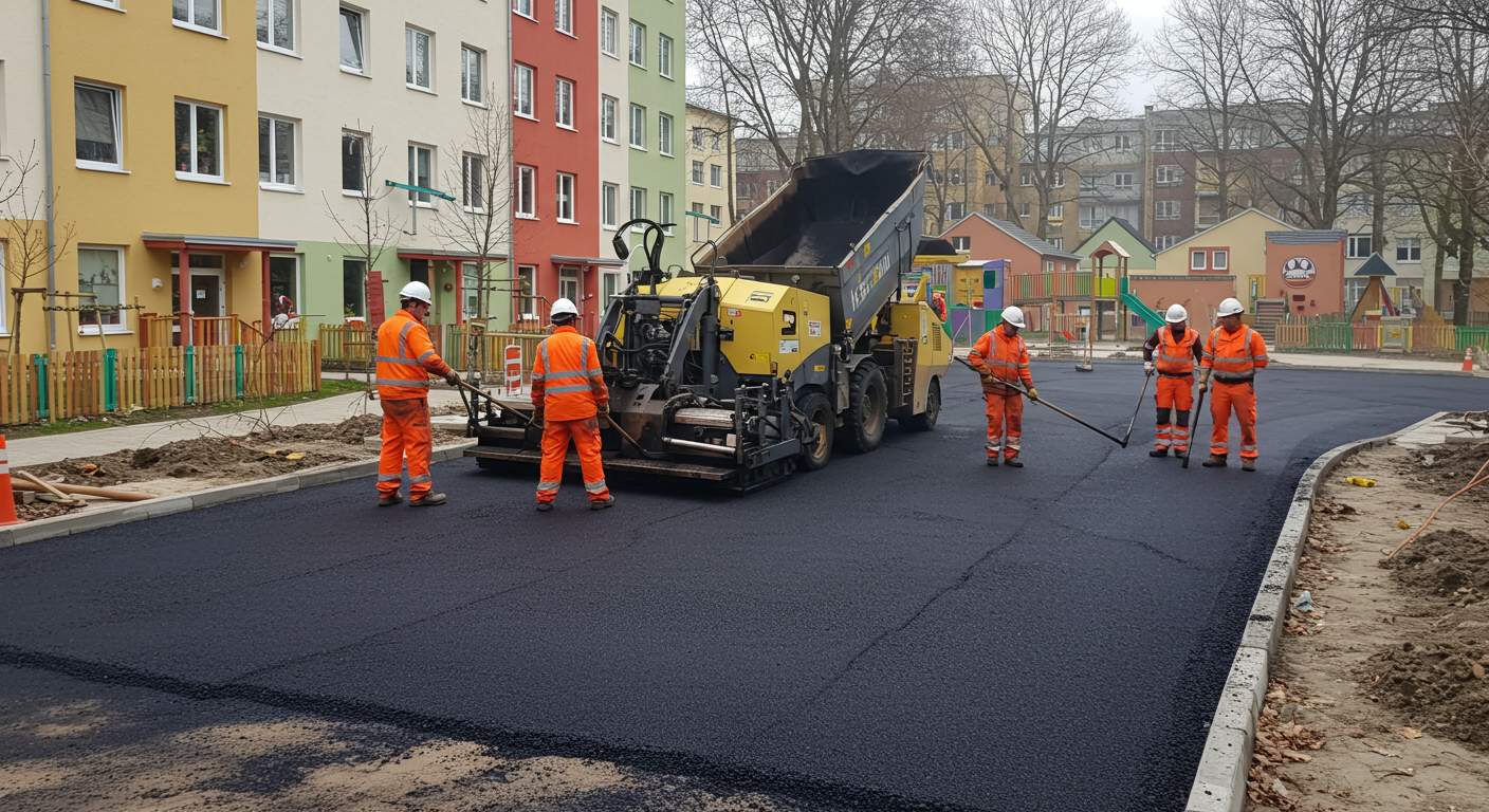 Асфальтирование территории детского сада Асфальтирование территории детского сада
