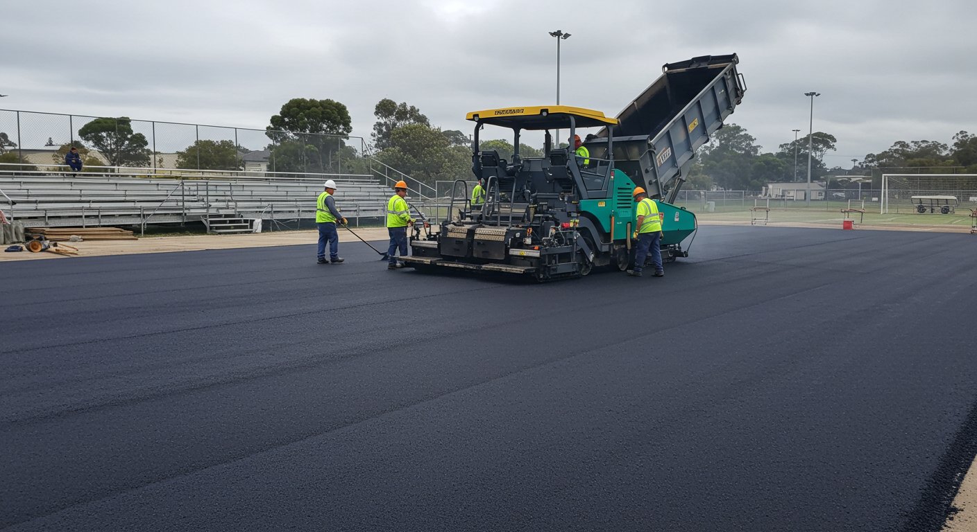 Асфальтирование придомовых спортивных площадок