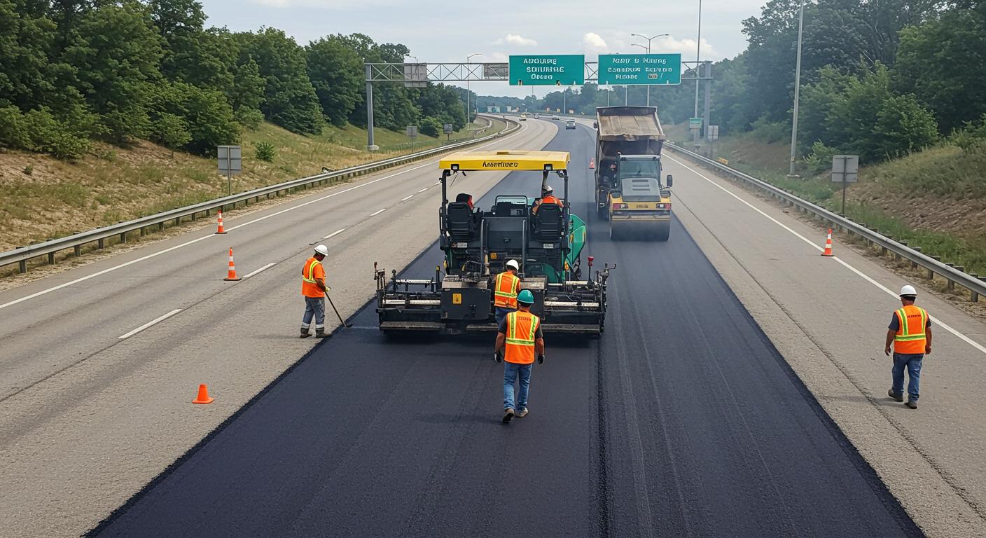 Асфальтирование автодорог