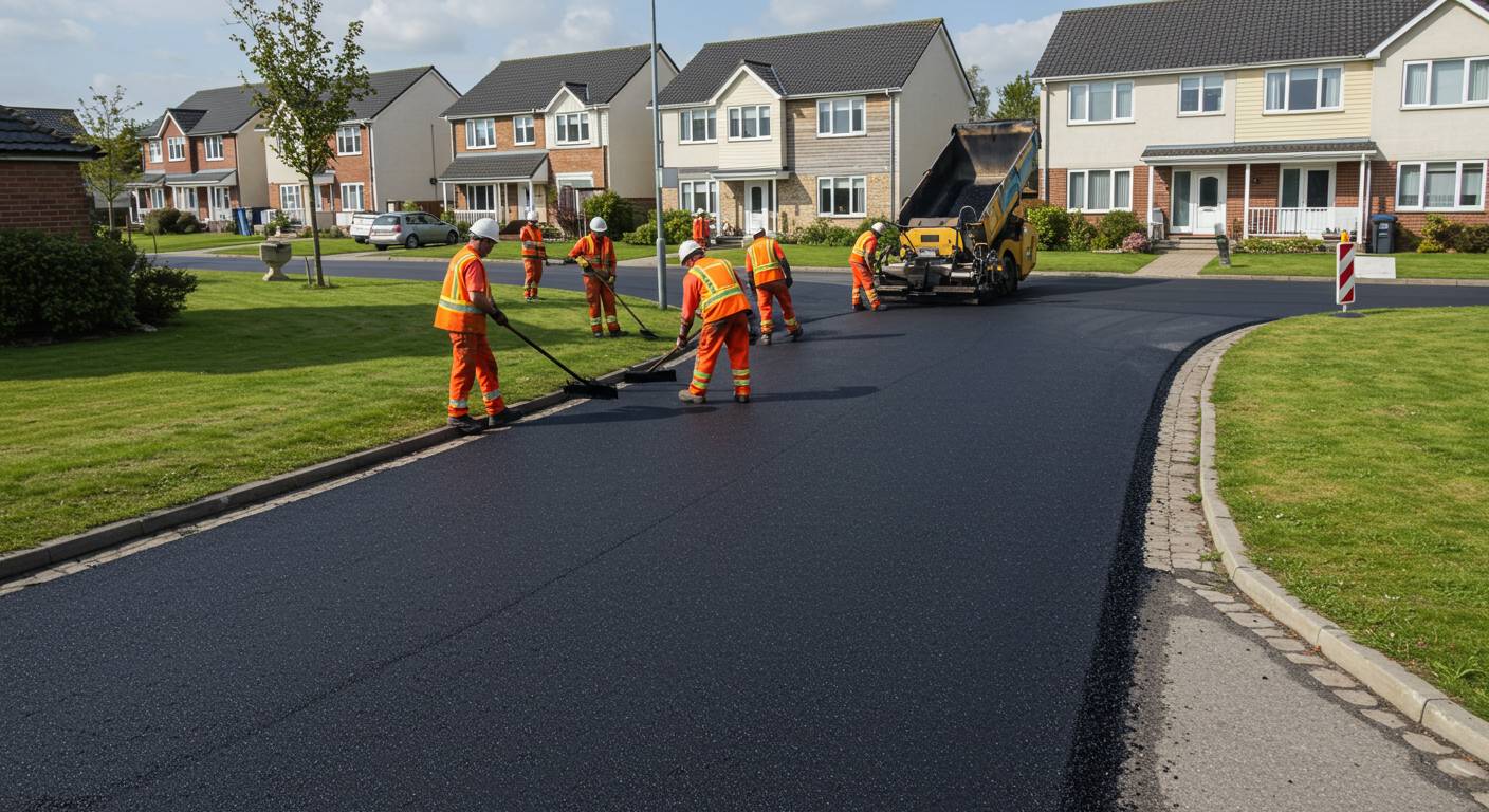 Асфальтирование площадок перед домами