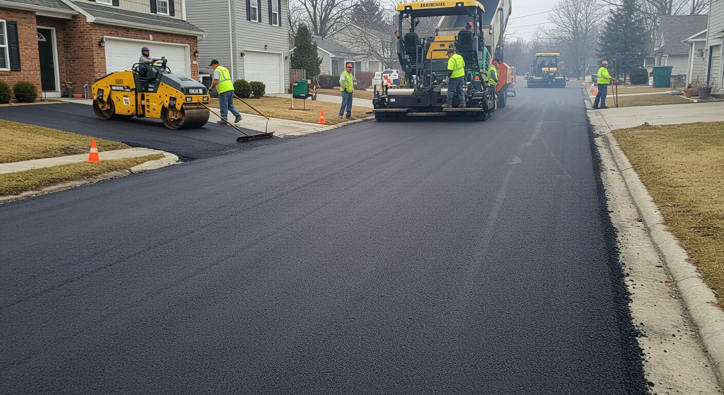 Асфальтирование уличного проезда