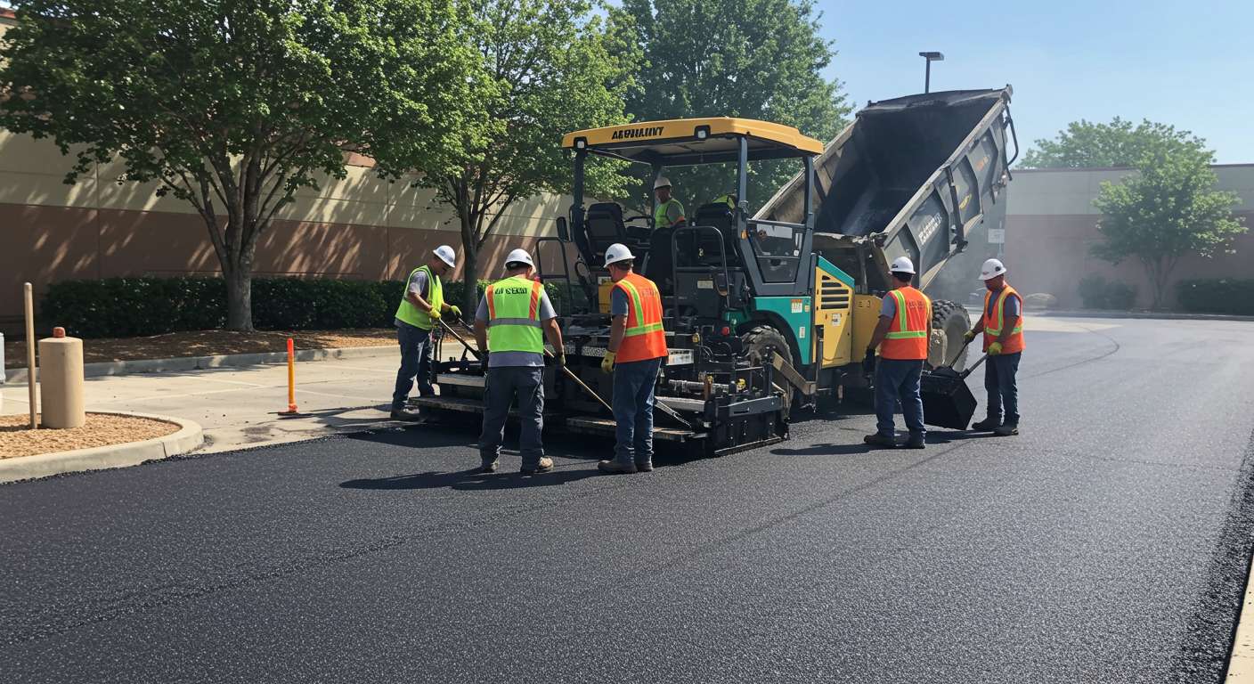 Асфальтирование парковочной территории