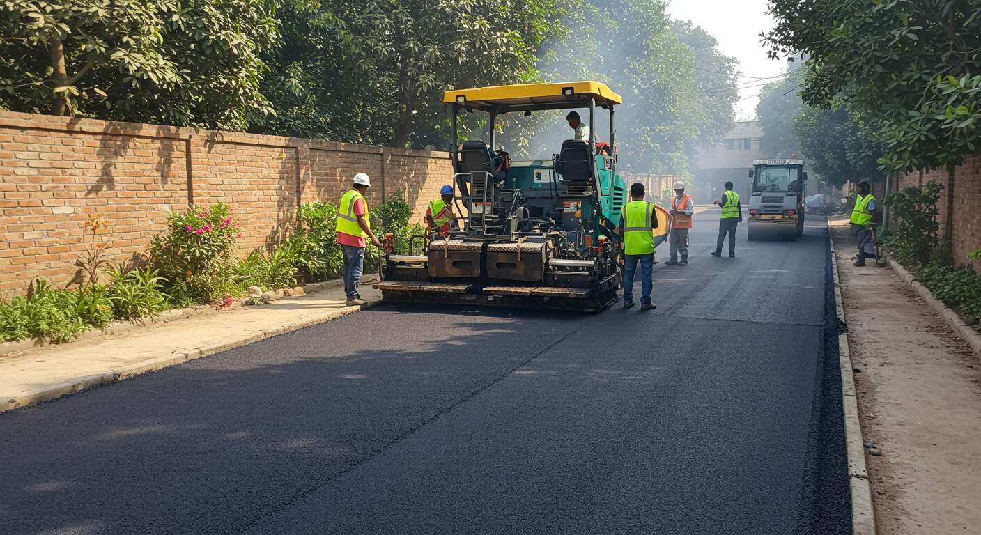 Асфальтирование внутридворовой дороги