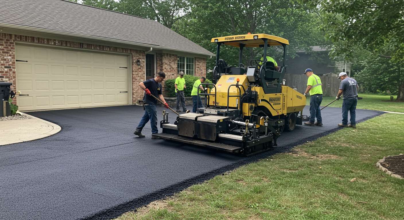 Асфальтирование подъездных дорог к домам