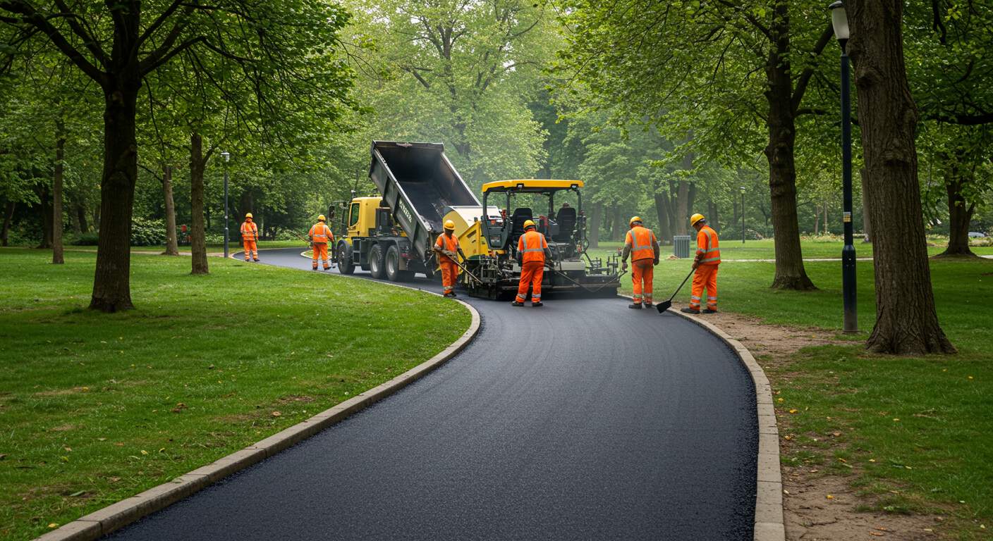 Асфальтирование парковых дорожек