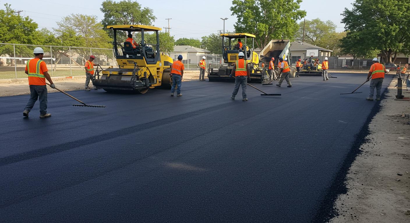 Асфальтирование спортивных территорий