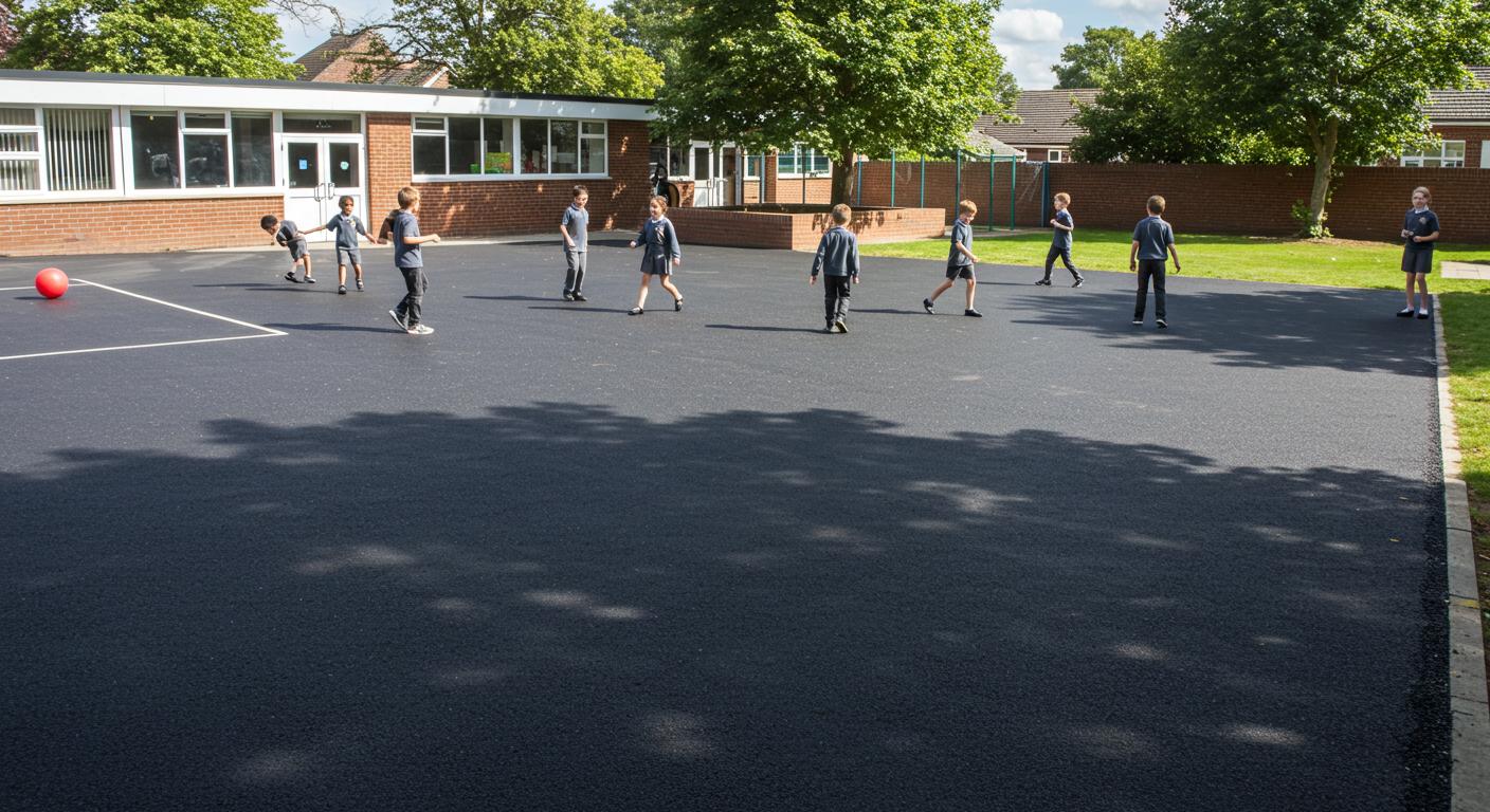 Асфальтирование школьного двора