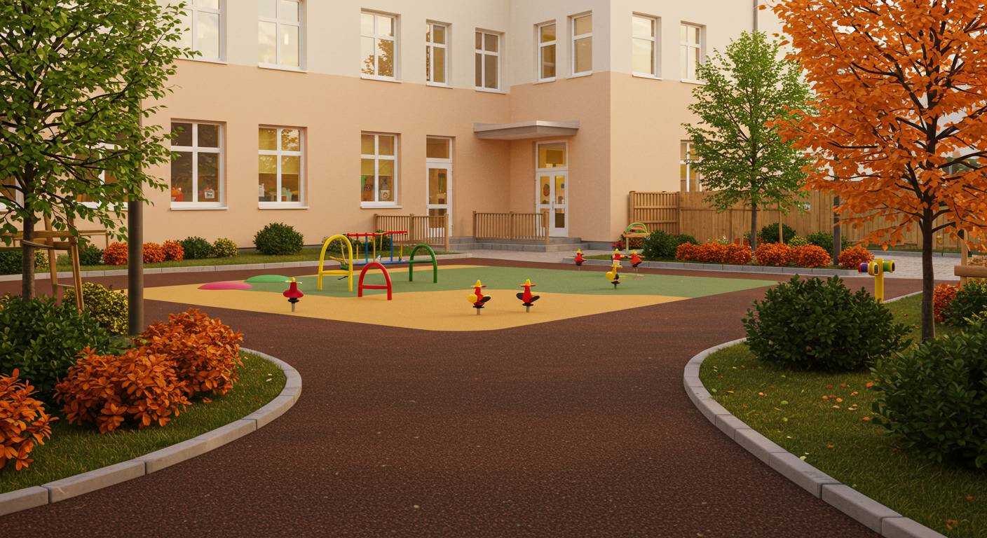 Асфальтирование территории у детских садов