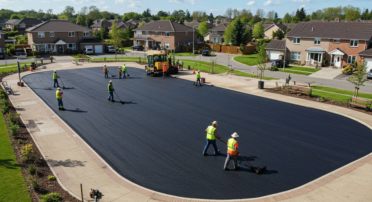 Асфальтирование придомовой зоны отдыха
