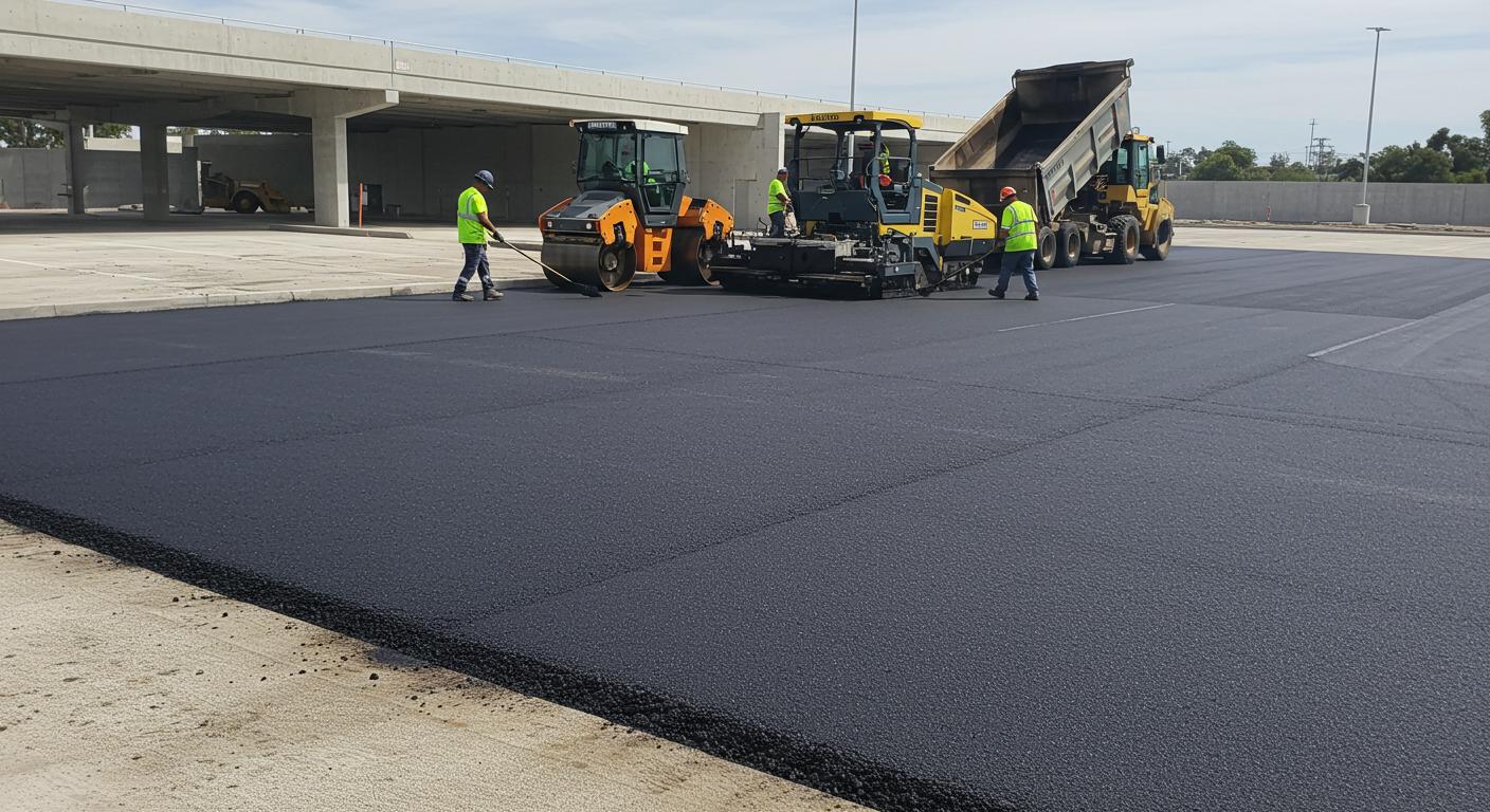 Асфальтирование парковочного комплекса