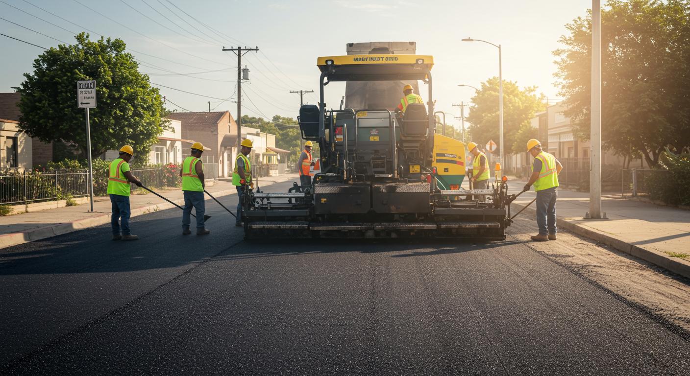 Асфальтирование уличной дворовой дороги Асфальтирование уличной дворовой дороги