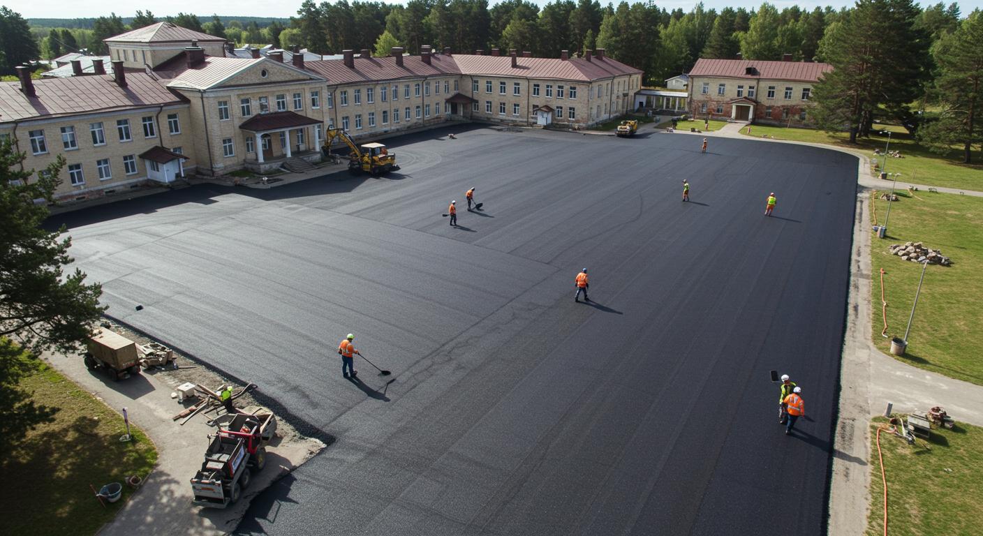 Асфальтирование территорий санаториев