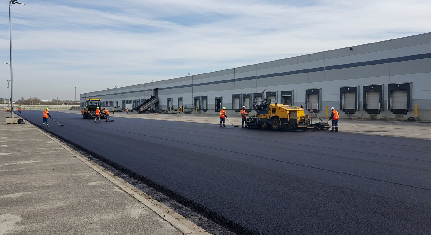 Асфальтирование территории складских терминалов
