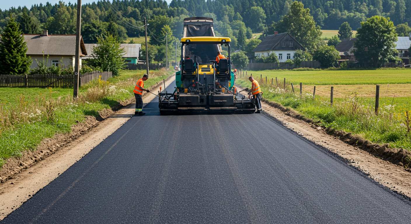 Асфальтирование дорог к загородным домам