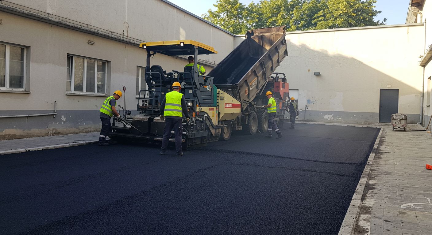 Асфальтирование дворовых площадок под стоянку
