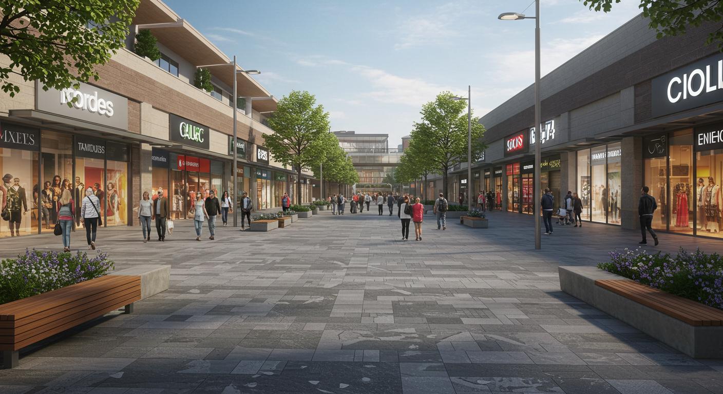 Асфальтирование площадки у торгового комплекса Асфальтирование площадки у торгового комплекса