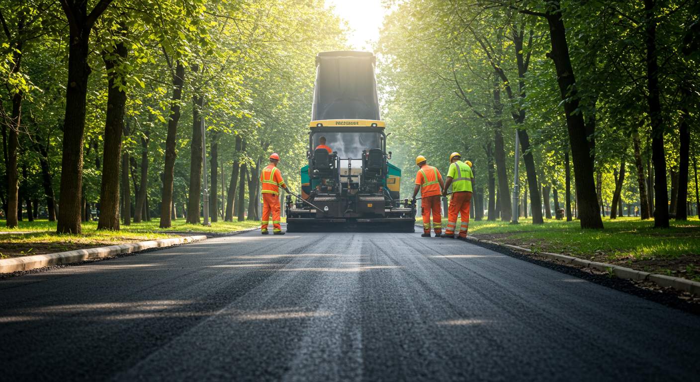 Асфальтирование парковых аллей