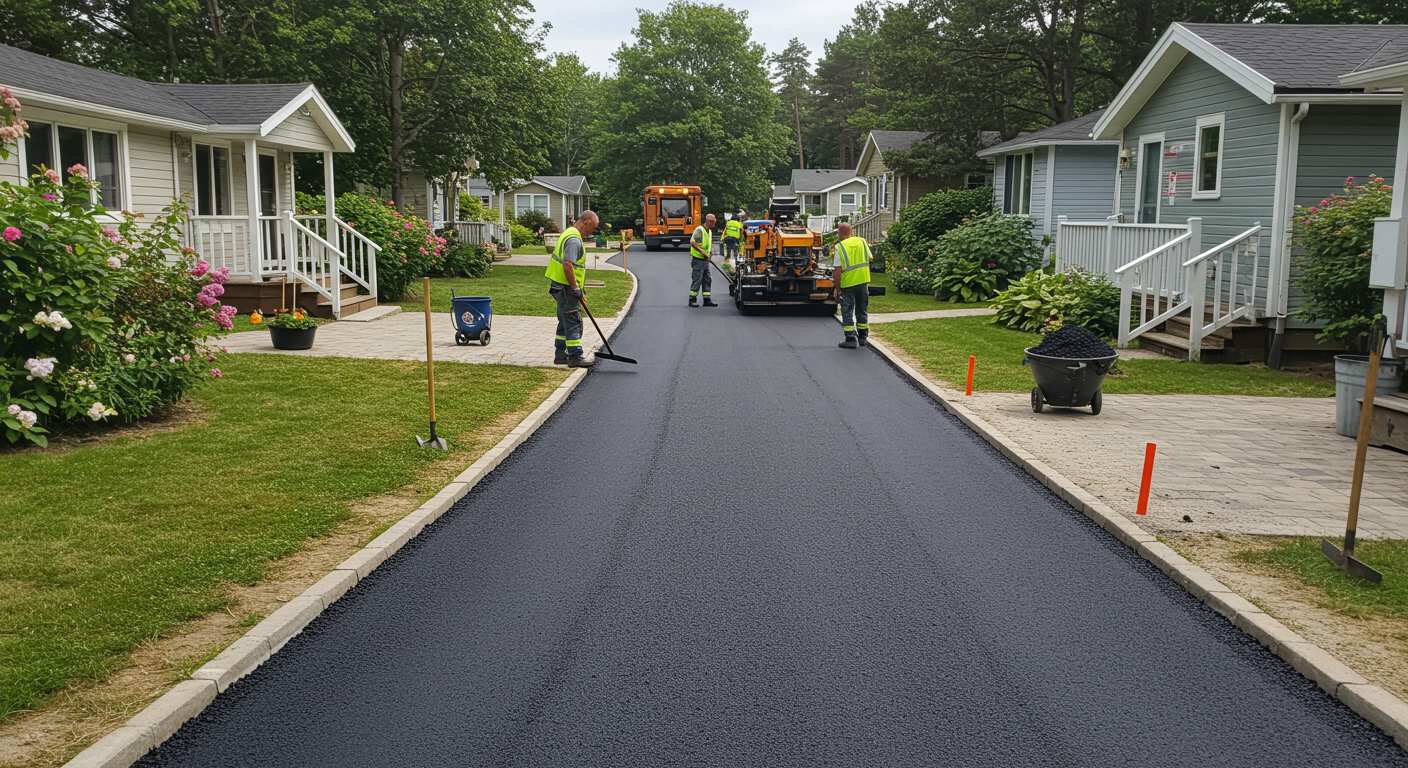 Асфальтирование дорожек на дачных участках