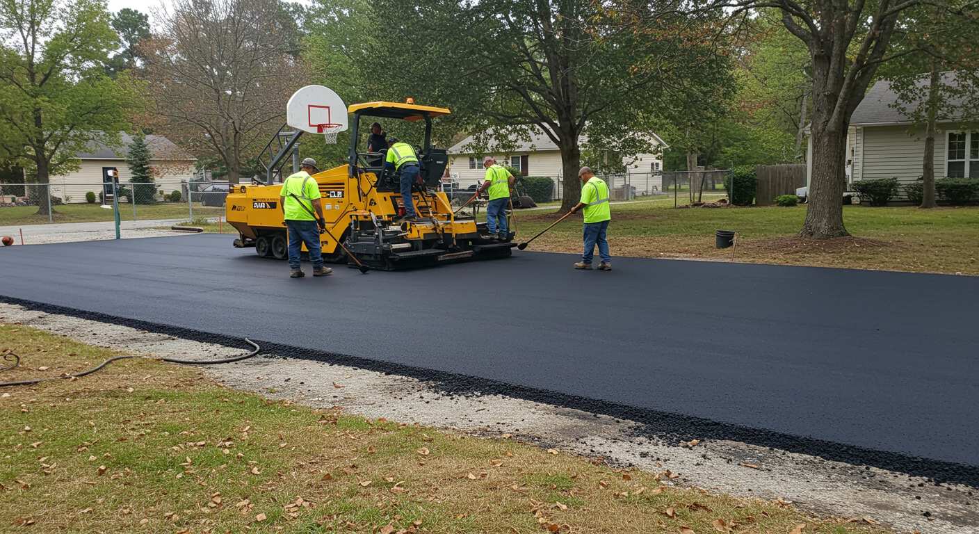 Асфальтирование спортивных зон Асфальтированные спортивные зоны во дворе