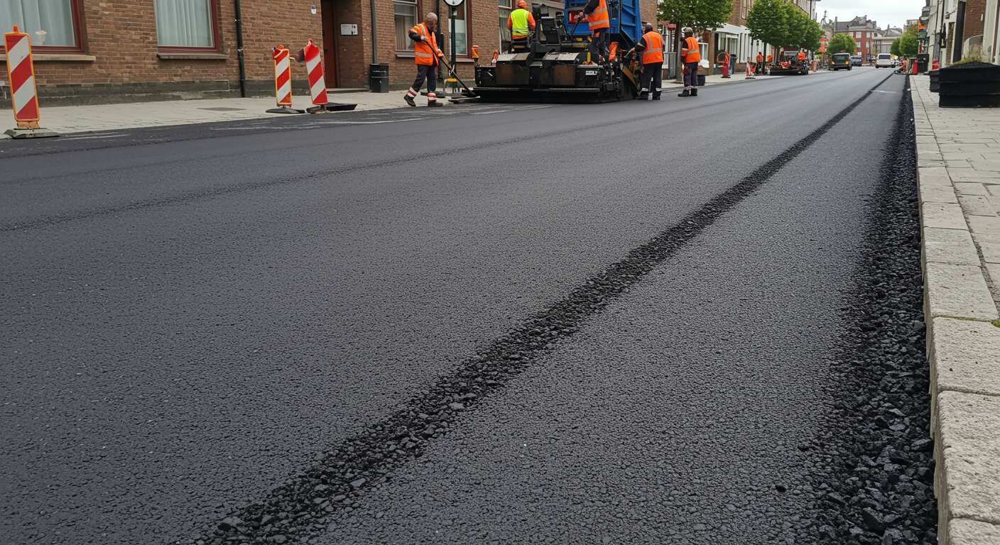 Асфальтирование дорог с технологией холодной укладки для городских улиц