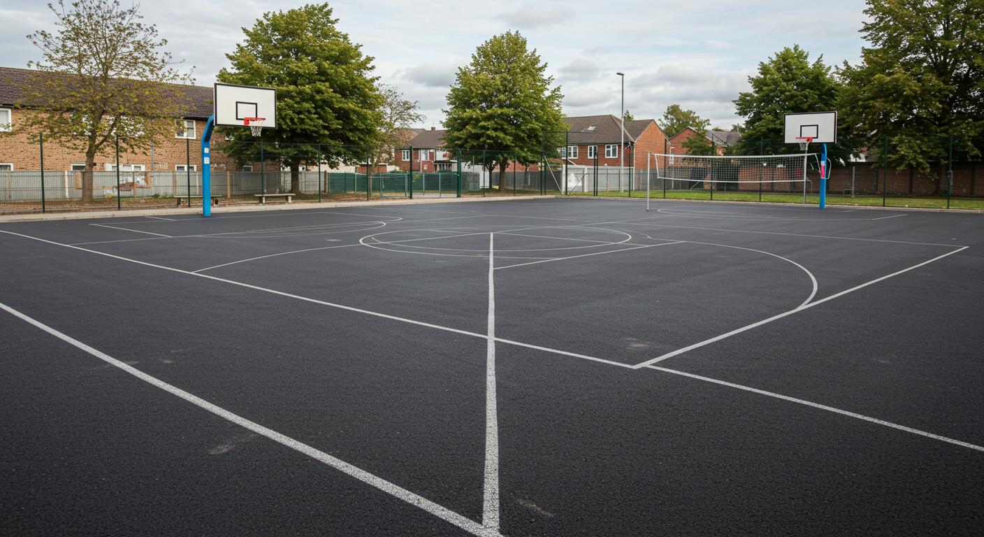 Асфальтирование уличных спортивных площадок