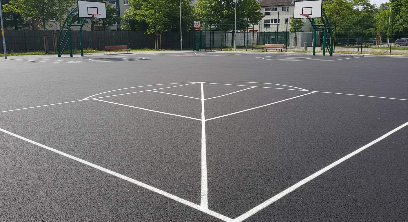 Асфальтирование уличных спортивных площадок Асфальтирование уличных спортивных площадок