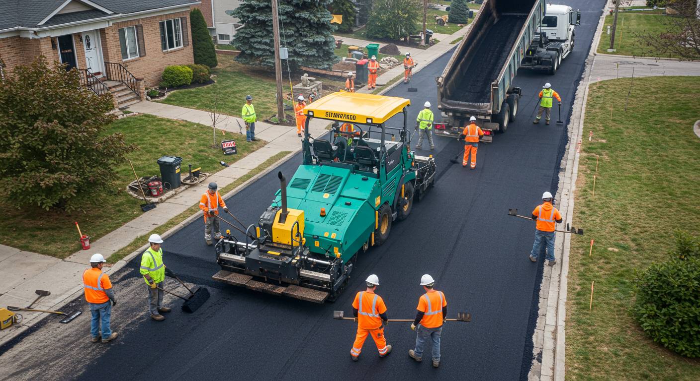 Асфальтирование придомовых зон под проезды