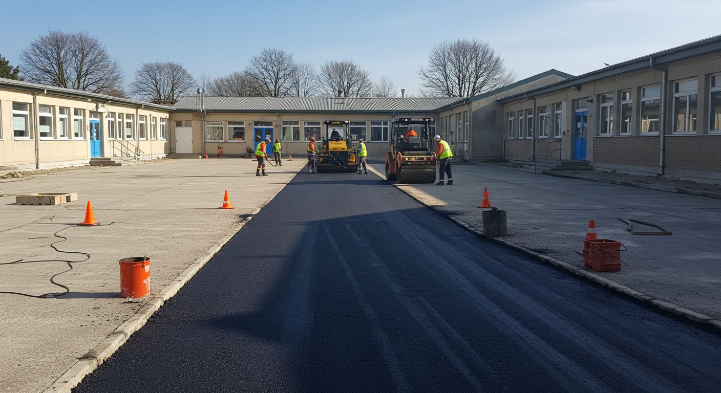 Асфальтирование дворовых зон у школ