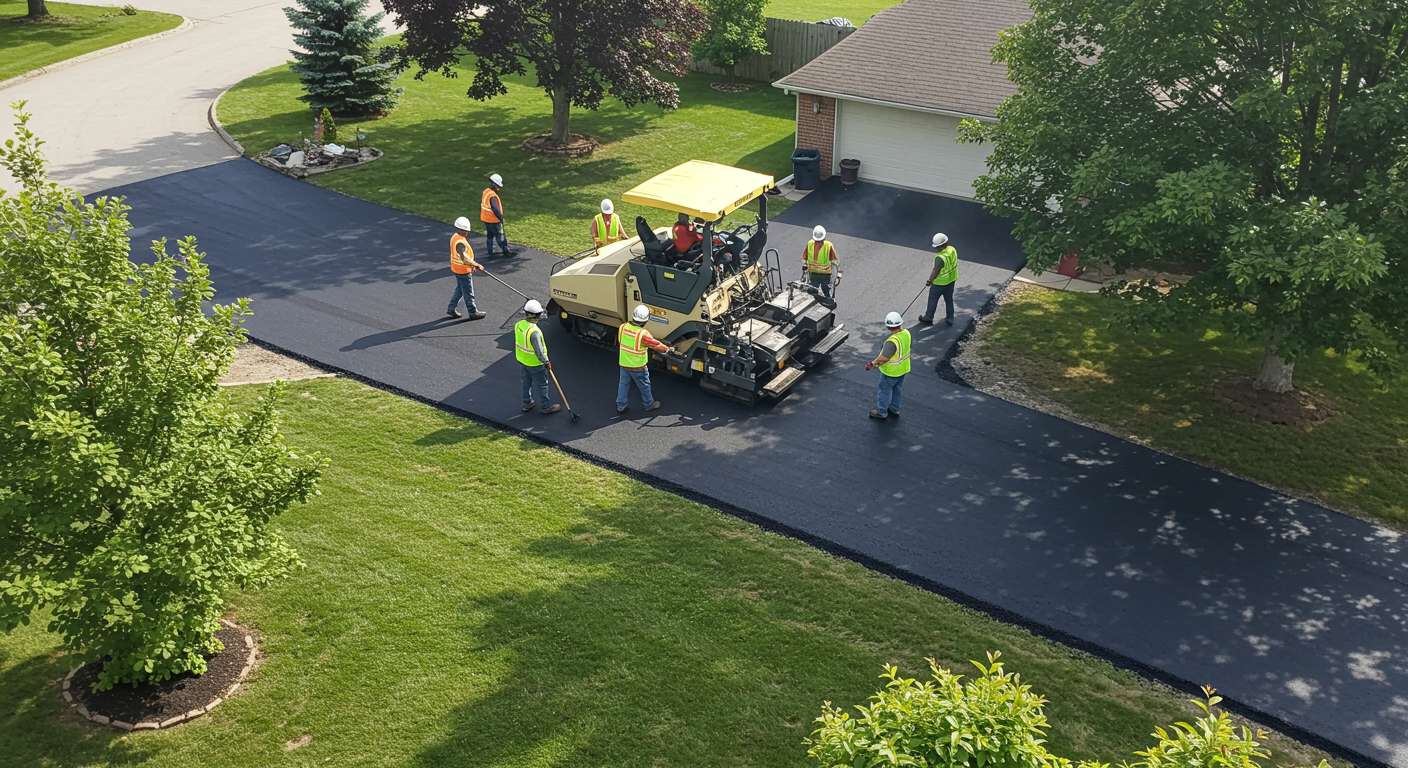 Асфальтирование территории частного участка