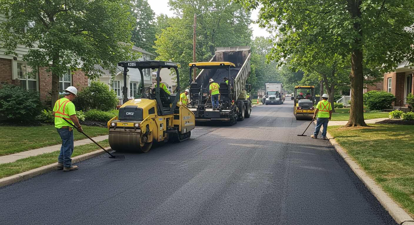 Асфальтирование проездов у жилых кварталов Асфальтирование проездов у жилых кварталов