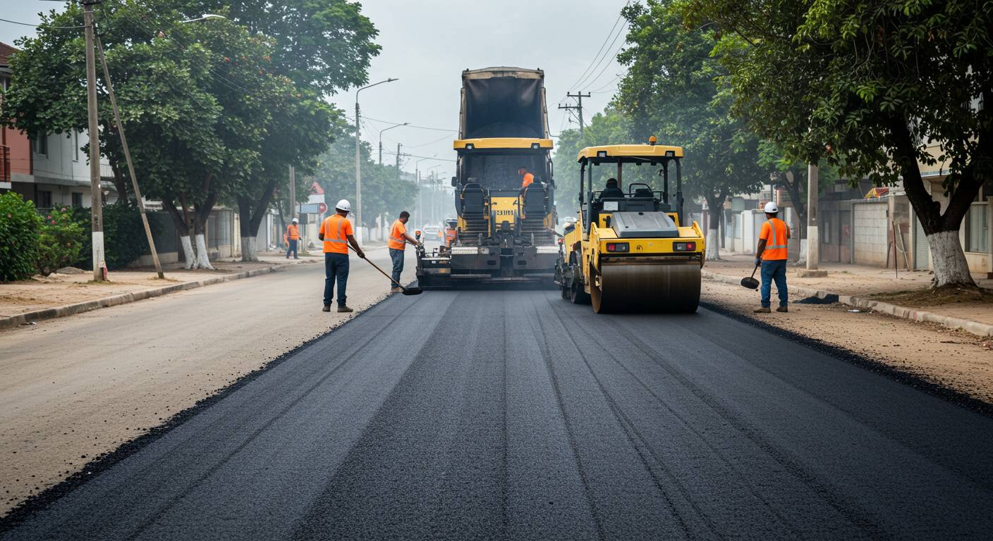 Асфальтирование уличных территорий СНТ