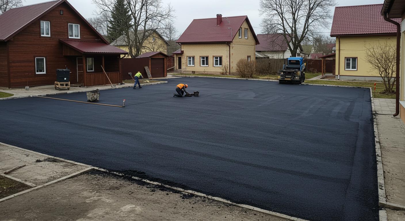Асфальтирование дворовой зоны Асфальтирование дворовой зоны